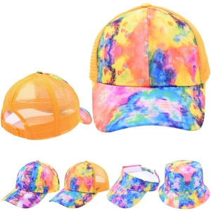 Cappello Da Baseball Tie Dye Cappello Trucker In Rete Cappello A Secchiello E Visiera In Cotone Protezione Solare Outdoor Hip Hop