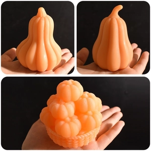 Macro view of pumpkin scented candle texture and basket weave details for DIY crafts