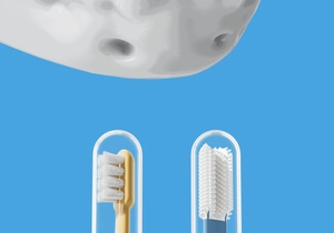 Detailed comparison of soft bristle and silicone pet toothbrush heads for dogs and cats