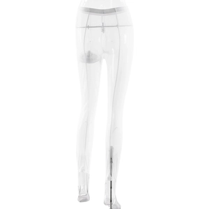 Mannequin transparent pour bas du corps montrant les contours des jambes et hanches