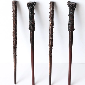 Wizard Wand Magic Stick And Round Frame Glasses Halloween Cosplay Props Costume Accessories Role Play Party Toy
