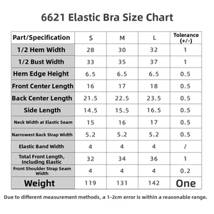 Guide des tailles détaillé pour brassière de yoga sans couture avec mesures et poids précis
