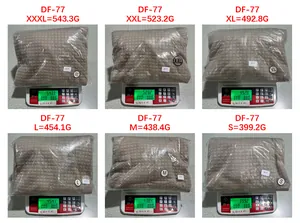 Detaillierte Größen- und Gewichtstabelle für Herren Kapuzenpullover mit Jacquardmuster