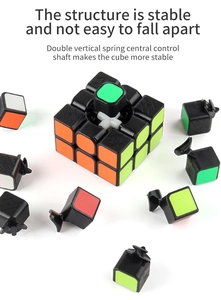 Internal structure of the 3x3 magic cube showing the stable dual-spring core and components