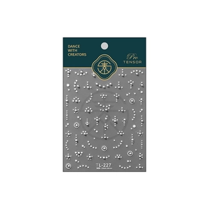 Minimalist self-adhesive nail art stickers with white pearl designs model TL-227
