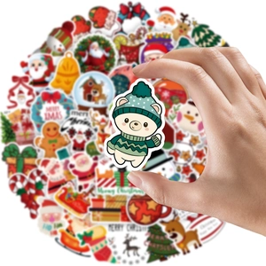 Weihnachten wasserdichte Graffiti Aufkleber Pack, süßes Bärchen Design für Flaschen.