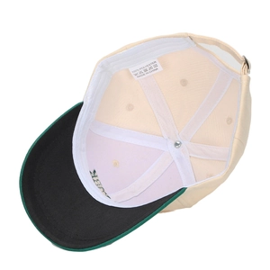 Casquette de baseball tricolore en 100% polyester avec boucle métallique ajustable