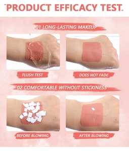 Waterproof and long-lasting test of matte pinkish brown lipstick showing smudge-proof efficacy