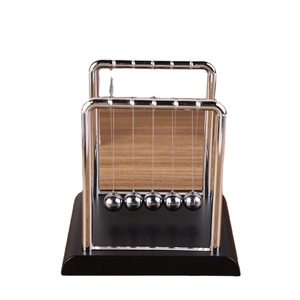 Newton's cradle balance balls with black base for science physics desk decor