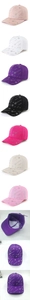 Detailed view of rhinestone star patterns on breathable summer outdoor baseball caps