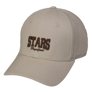 Classic beige baseball cap with STARS Magnificent embroidery and a pre-curved brim