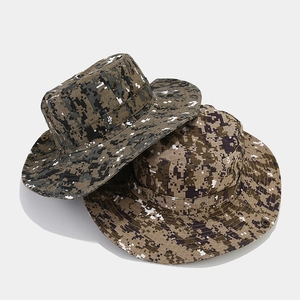 Outdoor camouflage boonie hats for fishing and hiking with wide brim and air vents