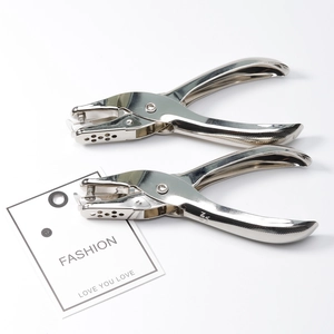 Handheld metal hole puncher heavy duty paper puncher stationery office school craft tool