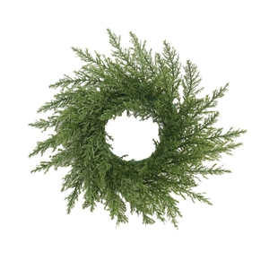 Couronne de pin artificielle de 33cm pour décoration de Noël mur et fête