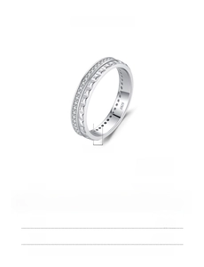 Detail showing S925 sterling silver stamp and geometric lattice texture of the ring