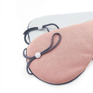 Breathable cotton blackout sleep mask with adjustable strap for men and women