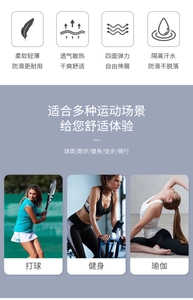 Nahaufnahme eines Profi-Sportstirnbands für Yoga und Fitness in verschiedenen Sportszenen