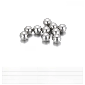 Macro detail of 9mm polished stainless steel beads for DIY jewelry making and crafts