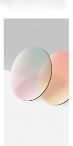 Detail of UV400 gradient lenses with anti-glare and high-definition visual features