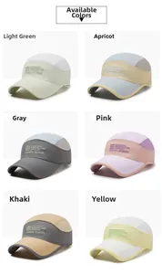 Selection of six mesh baseball caps in various colors with Stockholm fashion embroidery