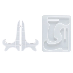 DIY silicone mold kit for creating assembly resin phone stands and picture frame displays