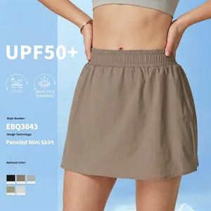Gonna Pantalone Sportiva Da Donna Vita Alta Gonna Da Tennis Con Tasca Interna Protezione Solare UPF 50 Golf