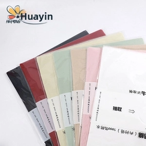 Macro shot of waterproof flower lining paper in multiple colors with pop-up design