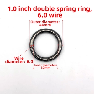 Gunmetal spring O-ring buckle with 44mm outer diameter and 32mm inner diameter