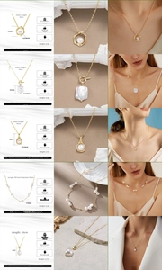 Detailed close-up showing 925 sterling silver natural pearl necklace set specifications