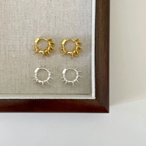 925 Sterling Silver Twisted Hoop Earrings For Women Minimalist Spiral U-Shaped Geometric Ear Studs INS Style Jewelry