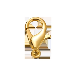 Golden metal lobster clasps for DIY jewelry making sets, necklaces and bracelets fasteners