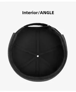 Internal view of men's winter beanie showing warm lining and quilted diamond stitching