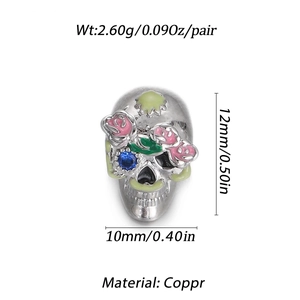 Copper sun-shaped skeleton pendant with colorful enamel roses and gemstone accents