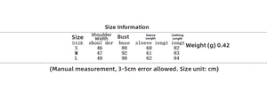 Size chart for lace panel blazer dress with shoulder, bust, sleeve, and length metrics