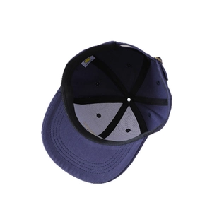 Casquette hip hop enfant bleu marine avec boucle métallique et doublure en coton