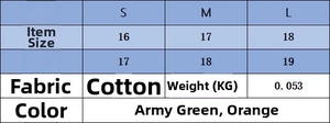 Size chart for knit swimwear set showing S, M, L measurements in blue and white table
