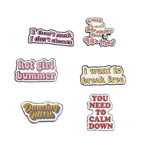 Set of 6 enamel quote pins featuring Dancing Queen and pop culture song lyrics