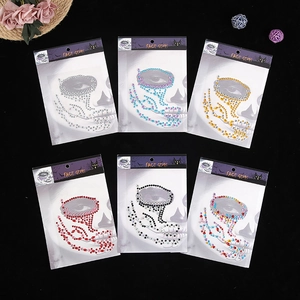 Face Gems Halloween Acrylic Rhinestone Stickers Glitter Skull Spider Web Jewels For Party Makeup