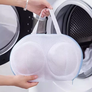 Bra Laundry Bag Mesh Underwear Washing Bag For Washing Machine Anti Deformation Protective Fine Mesh With Zipper And Handle