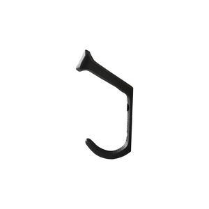 Industrial vintage cast iron wall hook with matte black finish for coats and hats