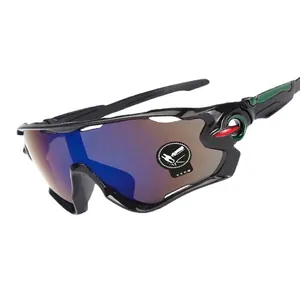 Professional Sports Sunglasses PC Frame TAC Mirrored Integrated Lens Wrap Around Cycling Eyewear Outdoor Running Athletic