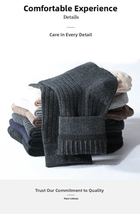 Close-up of ribbed cotton crew socks in multiple colors showing high-quality knit texture