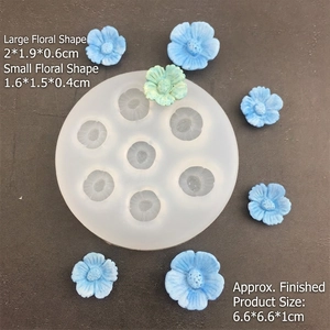 Silicone cherry blossom flower mold for fondant mousse and handmade gypsum crafts