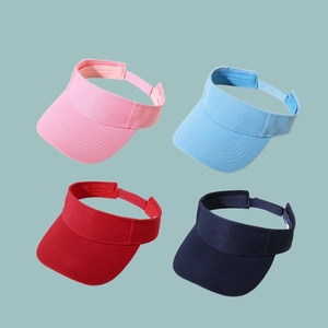 Fashionable breathable open top sun visor hats in four colors for men and women