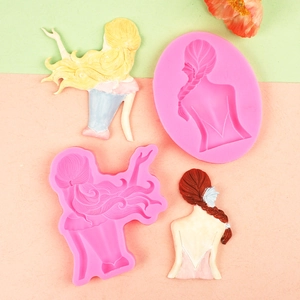 Stampo in silicone per torte Festa della Mamma con sagome decorative schiena di donna