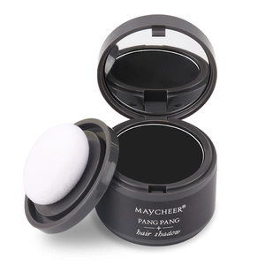 Waterproof hair shadow powder for hairline touch-up with mirror and soft sponge puff