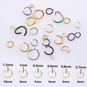 Open Jump Rings 304 Stainless Steel DIY Jewelry Making Connectors For Necklace Bracelet Earring Piercing Accessories