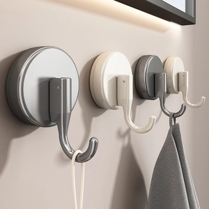 Vacuum Suction Cup Hooks ABS Heavy Duty No Drill Reusable Wall Hooks For Bathroom Kitchen Towel Robe Coat