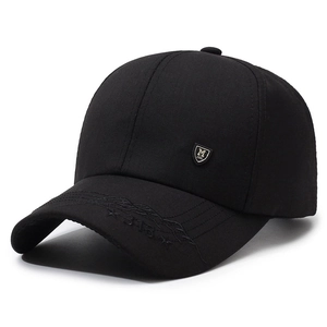 Casquette de baseball en coton noir avec logo M métallique et broderie d'étoile