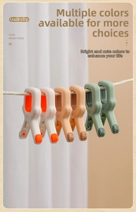 Macro detail of windproof quilt clips with soft rubber pads and strong spring clamps